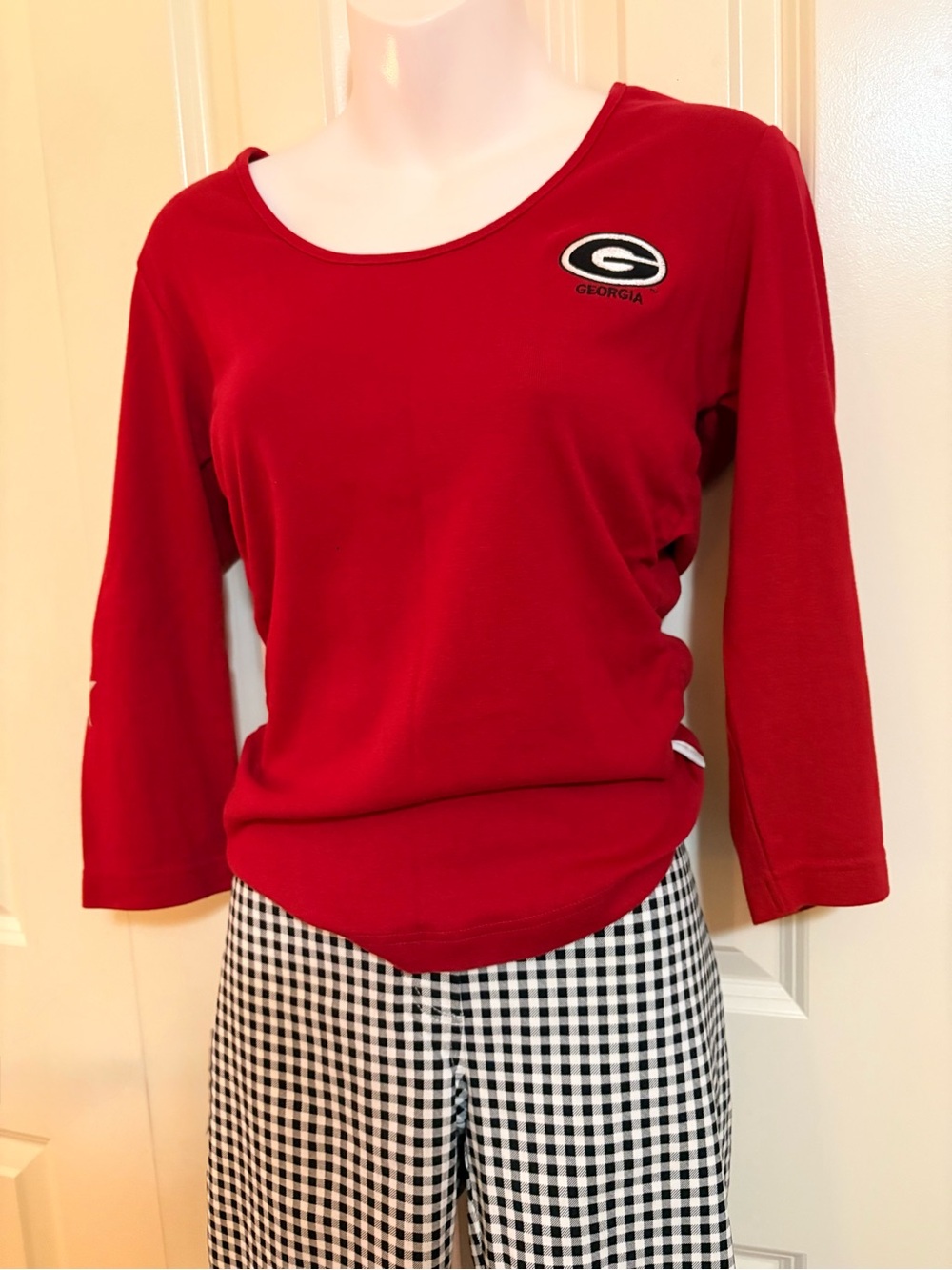 Antigua Women's Red University Of Georgia top, size M(top only) for sale